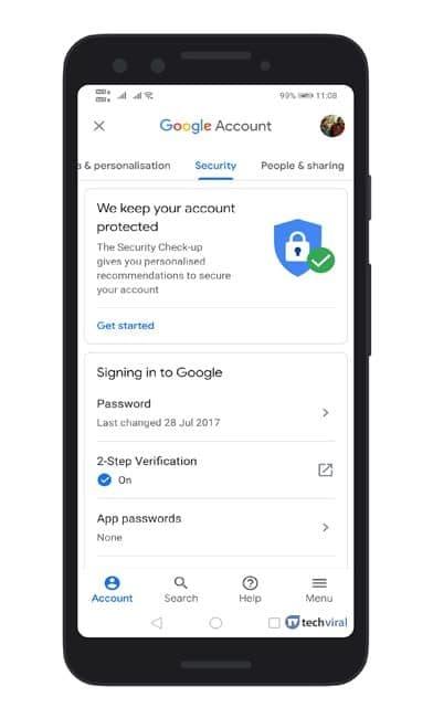 چگونه امنیت را در حساب کاربری گوگل بررسی کنیم؟