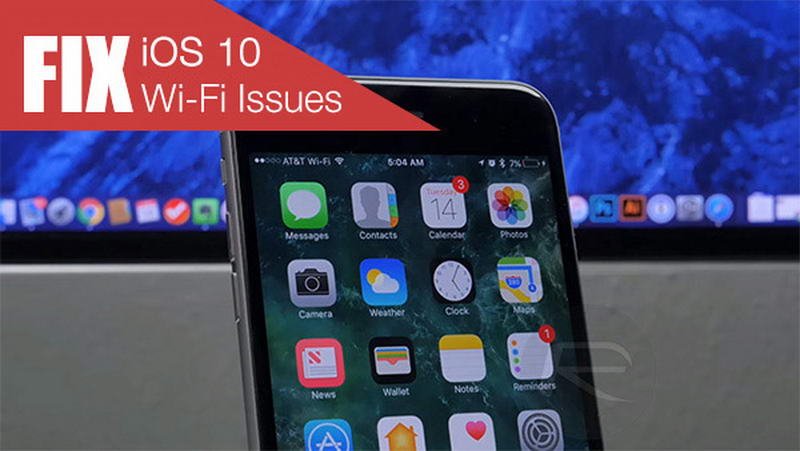 راهنمای رفع عیب وای‎فای در iOS 10 