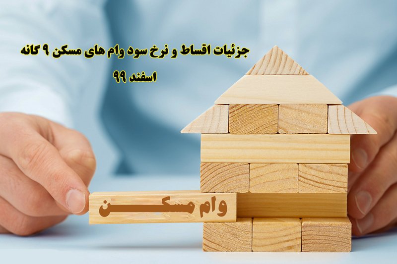  نرخ سود وام های مسکن 9 گانه ]چقدر است + جدول اقساط - اسفند 99