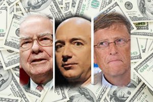 ثروت بیل گیتس، جف بزوس و وارن بافت بیش از ثروت نیمی از آمریکایی‌ها